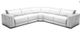 VIG Furniture Modrest Frazier White Sectional Sofa with Recliners-0