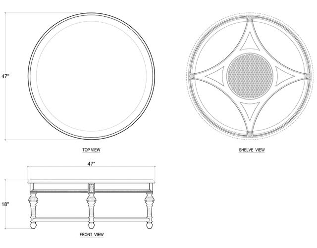 Bramble Customizable Louis Coffee Table-1
