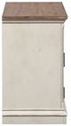 Liberty Furniture Morgan Creek Two-Tone Antique White/Wire Brushed Tobacco TV Console-3