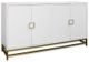 Stylecraft Whitaker Winter White/Brass Cabinet -0