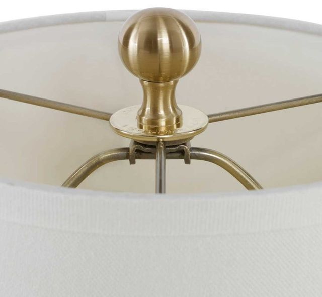 Uttermost® Laton Brushed Brass Buffet Lamp-4