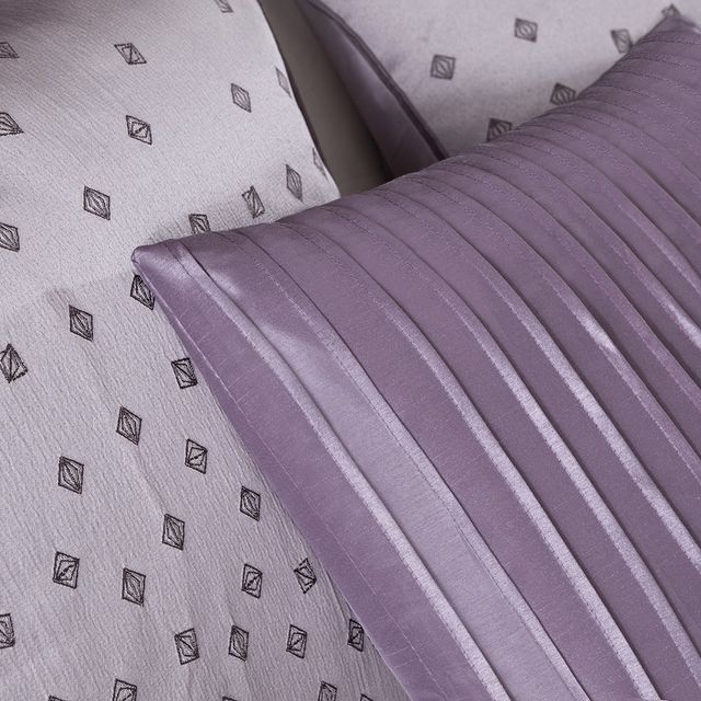Olliix by Madison Park Biloxi 7 Piece Purple King Comforter Set-3