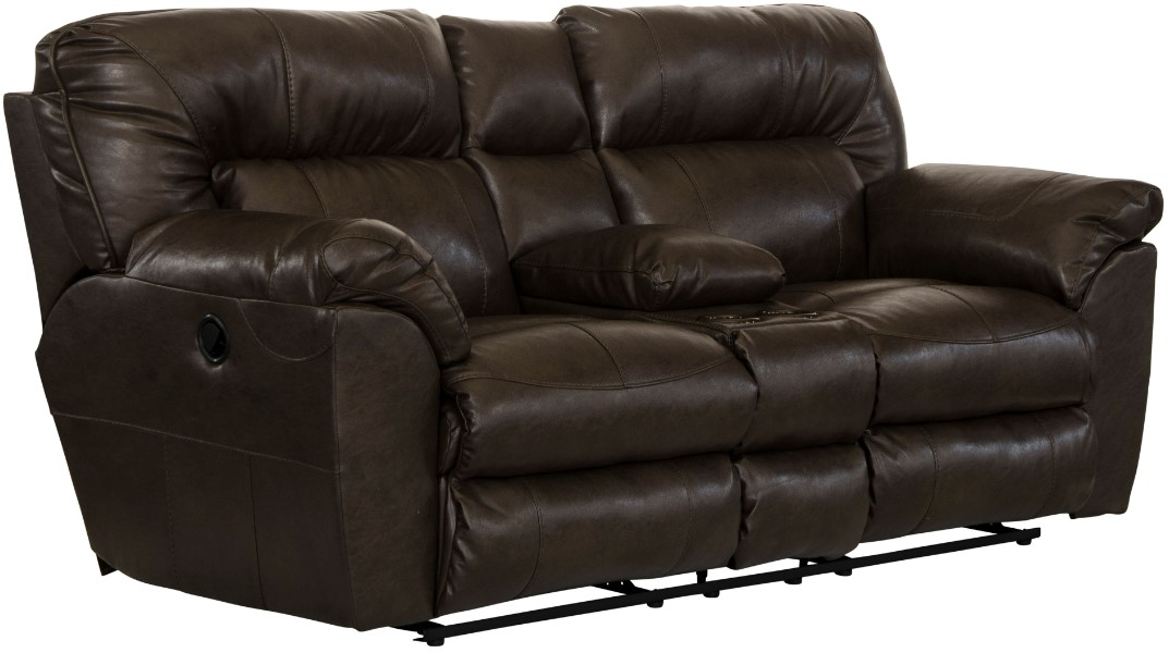Catnapper nolan leather reclining sectional in godiva hotsell