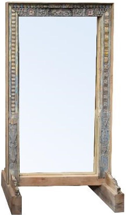 Jaipur Furniture Wdn. Old World Light Brown Mirror Frame-0