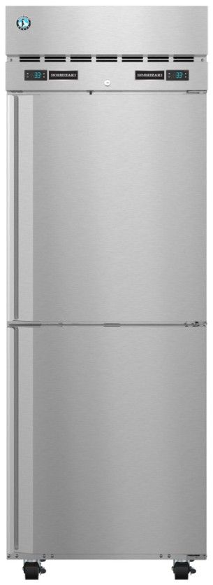 Hoshizaki Steelheart® 28" 10.9 Cu. Ft. Stainless Steel Single Section Dual Temperature Upright Refrigerator and Freezer -0