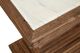 Furniture Classics Stackers White Console Table with Brown Base-3