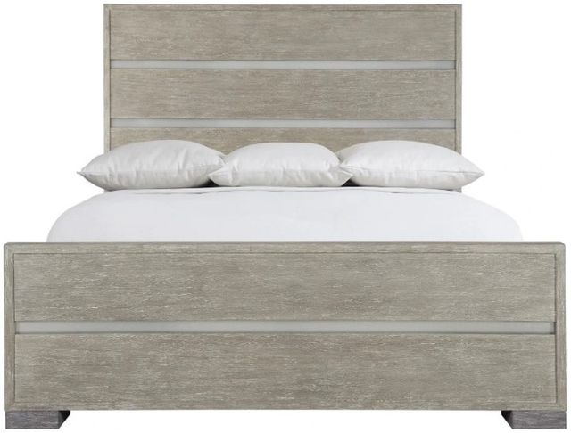Bernhardt Foundations Light Shale Queen Panel Bed-1