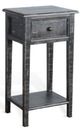 Sunny Designs™ Black Sand Side Table with Drawer-0