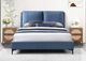 Bernards Bryant Blue King Upholstered Panel Bed-3