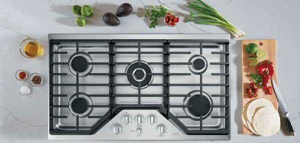Café Gas Cooktop Café 36" Stainless Steel Gas Cooktop