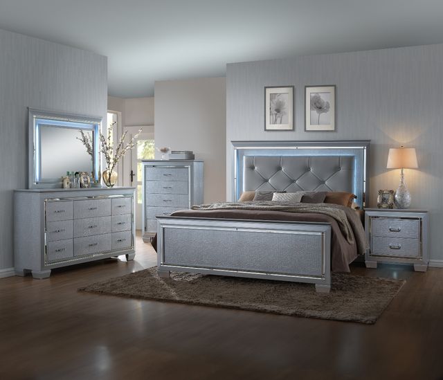 Crown Mark Lillian Gray Nightstand-1