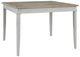 American WoodCrafters Beach Comber Brown Gathering Table with Weathered White Base-2