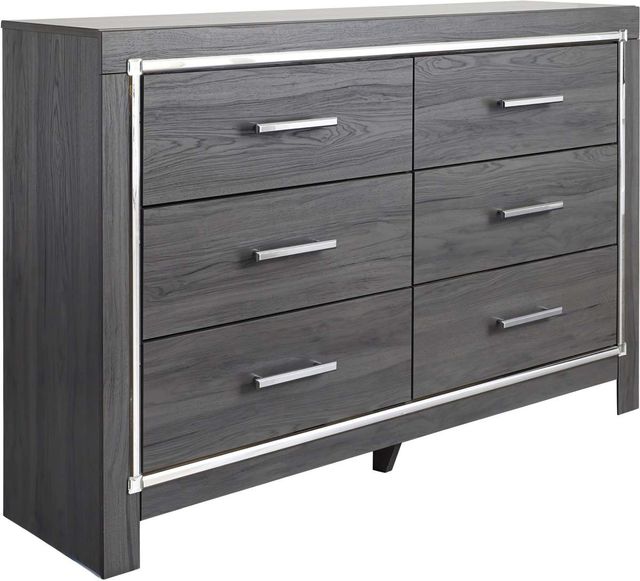 Signature Design by Ashley® Lodanna 2-Piece Gray King Panel Bed Set-2