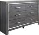 Signature Design by Ashley® Lodanna 2-Piece Gray King Panel Bed Set-2