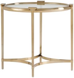Lillian August Chelsea Satin Brass Side Table