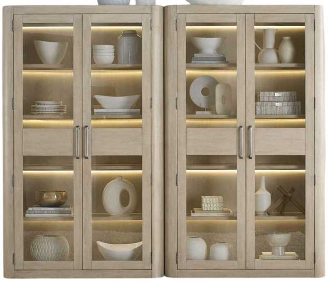Liberty Furniture South Bend 2-Piece Cloud White Bunching Display Cabinet Set-0