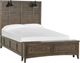 Magnussen Home® Bay Creek Toasted Nutmeg Complete Queen Lamp Panel Storage Bed-0