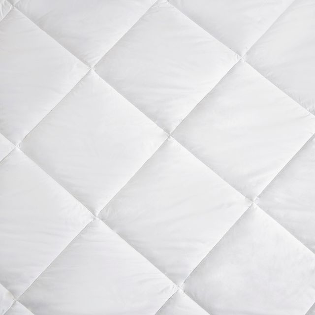Olliix by Clean Spaces Allergen Barrier White Full Anti-Microbial Mattress Pad-1