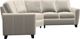 Palliser® Furniture Customizable Marymount 3-Piece Curved Sectional-1