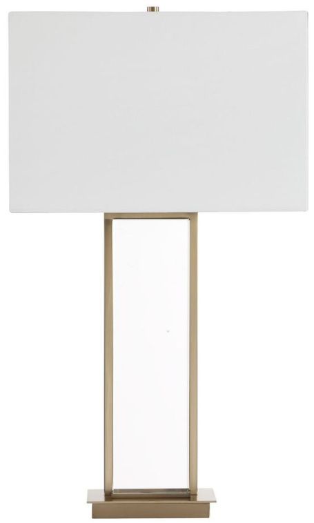 Uttermost® Stambaugh Antique Brass Crystal Table Lamp-0