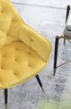 A & B Home 2-Piece Luppino Yellow Dining Chairs Set-3