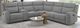 Furniture of America® Antonius 5-Piece Gray Curved Manual Reclining Sectional-0