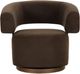 TOV Furniture River Chocolate Brown Swivel Accent Chair-3
