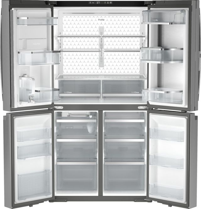 GE Profile™ 36 in. 22.9 Cu. Ft. Fingerprint Resistant Stainless Steel Counter Depth French Door Refrigerator-1