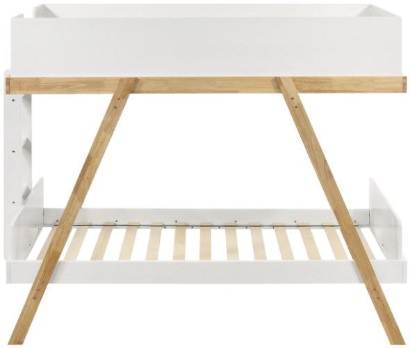 Coaster® Frankie Natural/White Twin Over Twin Bunk Bed-1