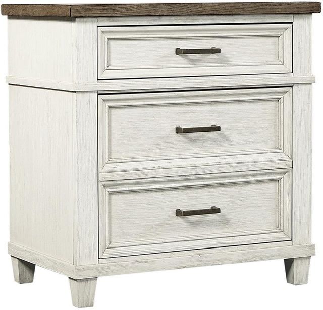 aspenhome® Caraway Aged Ivory 2-Drawer Nightstand-0