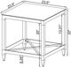 Coaster® Lindley Tempered Mirror Top End Table with Chrome Base-3