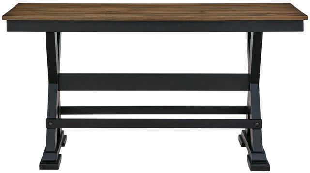 Signature Design by Ashley® Wildenauer Black/Brown Large Counter Dining Bench-1