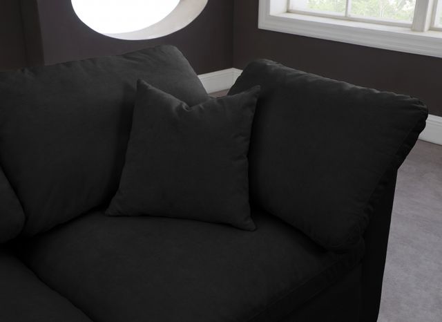 Meridian Furniture Plush Black Velvet Standard Cloud Modular Sectional-2