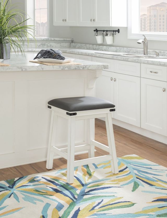 Powell® Milligan Gray/White Counter Stool-1