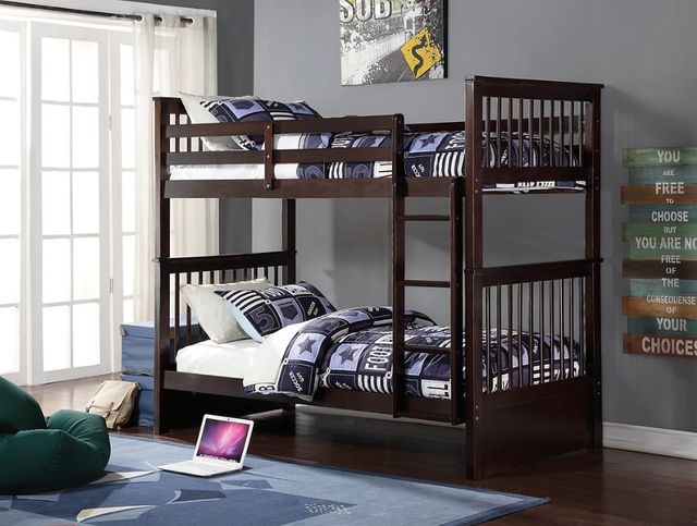 IFDC Espresso Youth Single/Single Bunk Bed-3