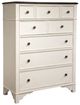 Riverside Furniture Grand Haven Feathered White/Rich Charcoal 5-Drawer Chest-0