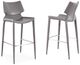 VIG Furniture Modrest Hayes 2-Piece Gray/Stainless Steel Bar Stool Set-3