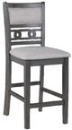 New Classic® Home Furnishings Gia 3-Piece Gray Counter Height Dining Set-3