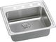 Elkay Lustertone® Classic Lustrous Satin 25" x 21-1/4" x 6-1/2" 1-Hole Single Bowl Drop-In ADA Sink with Perfect Drain® and Quick-Clip-0