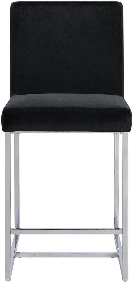 Mazin Furniture Amorra Black/Chrome Counter-Height Chair-1