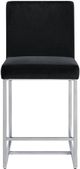 Mazin Furniture Amorra Black/Chrome Counter-Height Chair-1