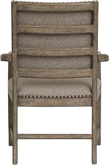 Magnussen Home® Claremont Smokey Taupe Dining Arm Chair with Upholstered Seat and Back-3