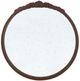 A & B Home Bingley Brown Round Mirror-1