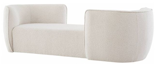 Meridian Furniture Hilton Cream Boucle Chaise Lounge-1