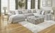 Albany Industries 3-Piece Mondo Silver Left-Arm Facing Chaise Sectional-1