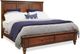 aspenhome® Cambridge Brown Cherry King Panel Storage Bed-0