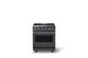 Viking® 5 Series 30" Cast Black Pro Style Dual Fuel (NG) Range with Polished Chrome Trim-0