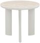 ACME Furniture Ingram Beige End Table with Light Gray Base-0