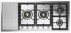 Ilve® Professional Plus II 48'' Stainless Steel Natural Gas Cooktop with Griddle-0