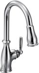 Moen® Brantford™ Chrome One-Handle High Arc Pulldown Kitchen Faucet-0